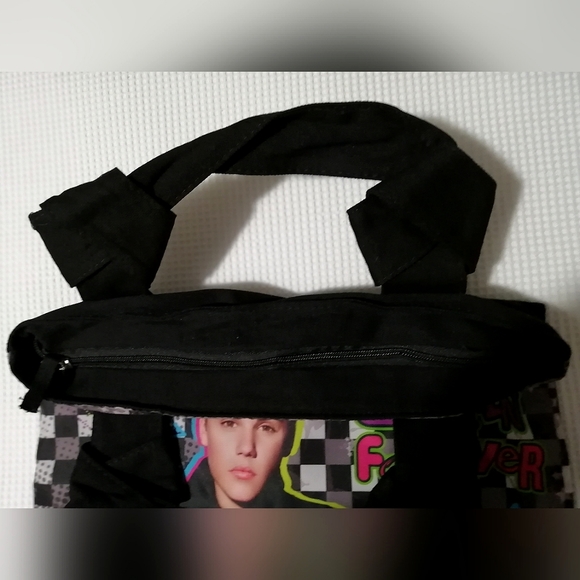 Justin Bieber Pop Music "Justin Forever" 2012 Zippered Purse / Tote NWT - Picture 4 of 7